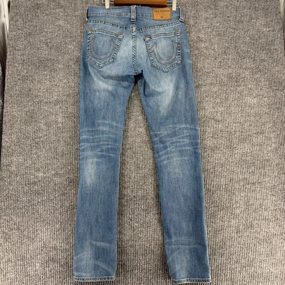True‎ Religion Geno relaxed slim jeans 31 medium y2k biker distressed denim